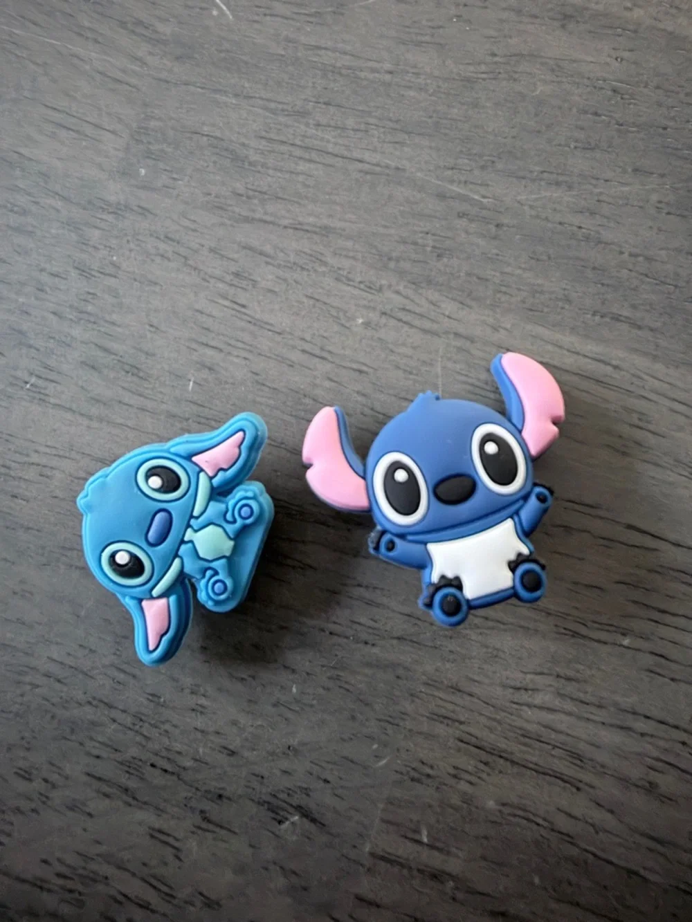 CROCS Disney Blue and Pink Stitch Jibbitz Charms (2 Pack)